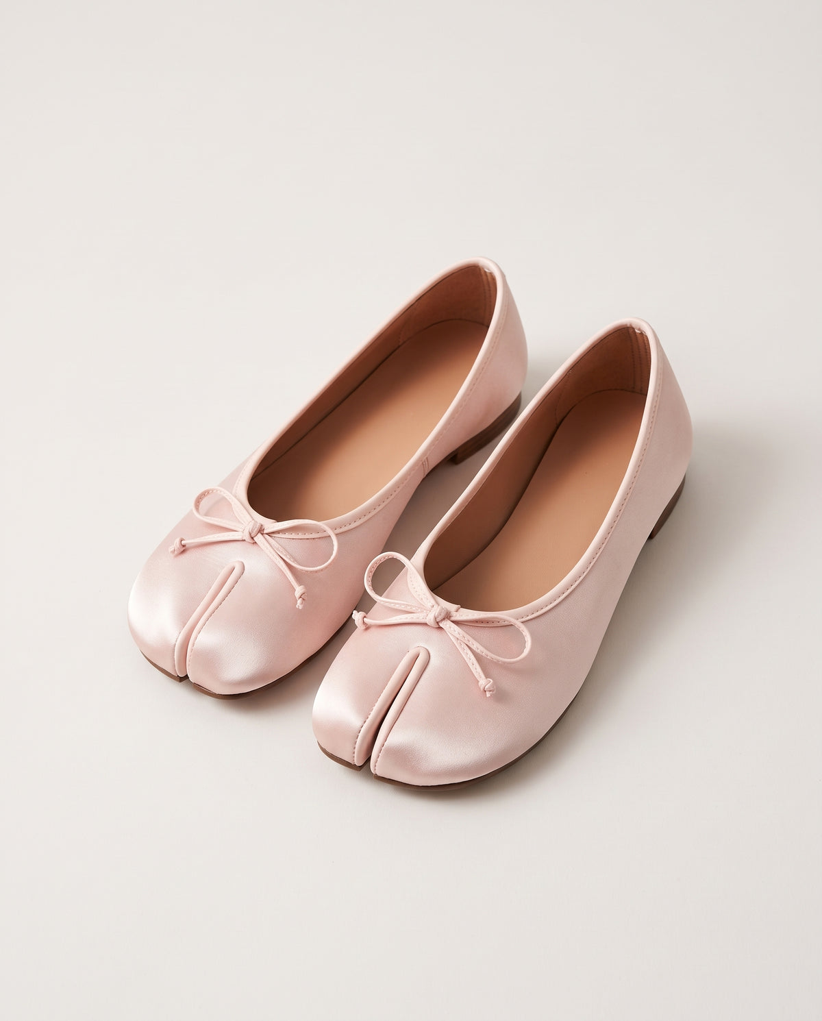 Ballerine Yubi rose à nœud, vue de dessus