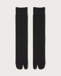 Chaussettes longues fendues noires