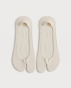 Socquettes fendues ivoire